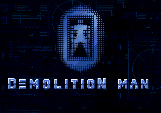 Demolition Man title screen for Sega Genesis